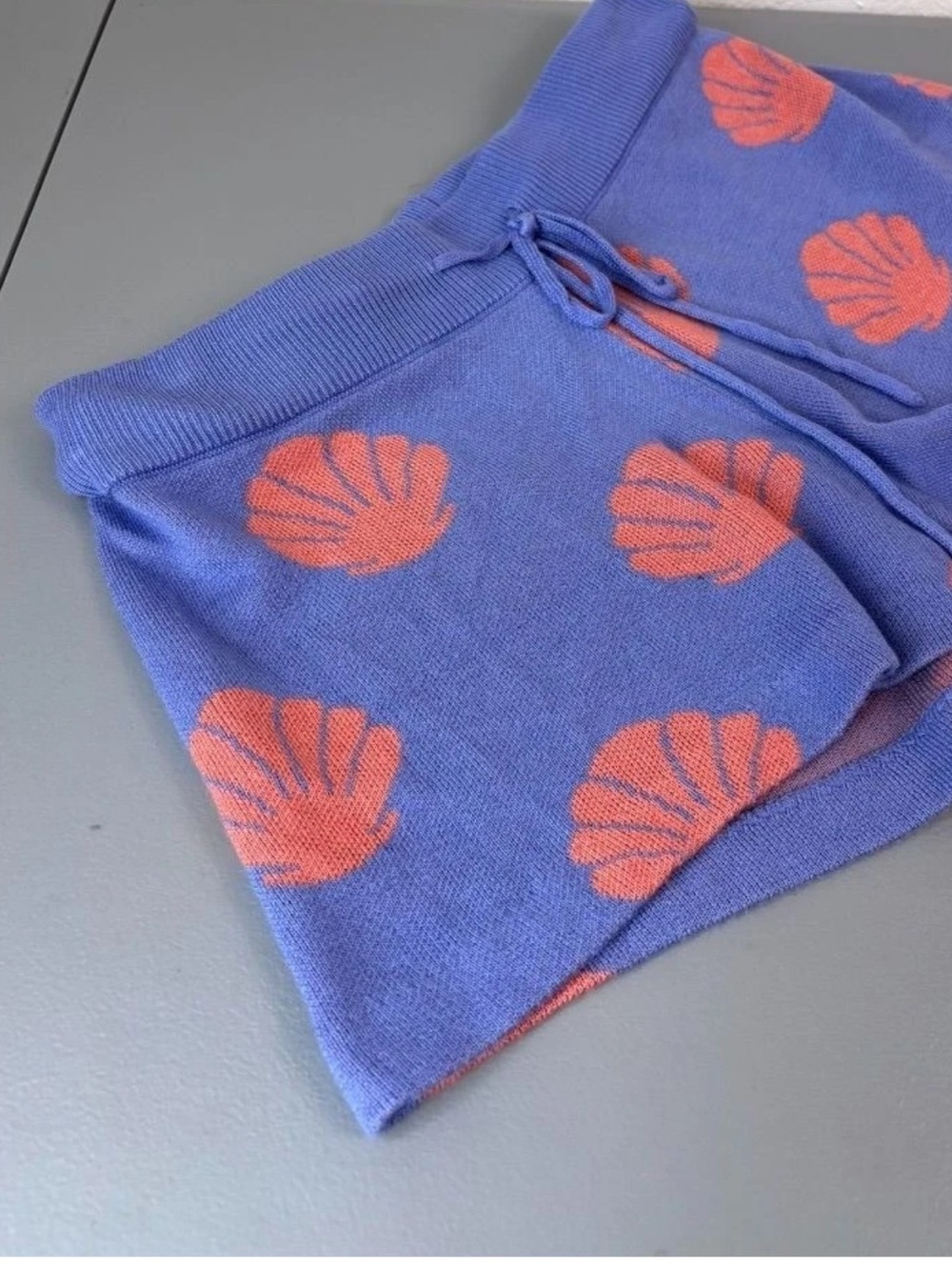 Beach Riot Lavender Shell-Print Drawstring Shorts - Picture 8 of 15